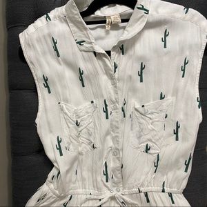 Cactus Shirt Dress